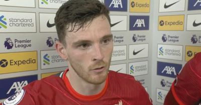 'Luckily' - Andy Robertson names Liverpool difference in second-half of Everton win