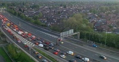 Huge tailbacks on M60 as traffic held near Trafford Centre