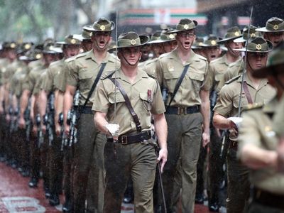 'Waterproof' Queenslanders mark Anzac Day
