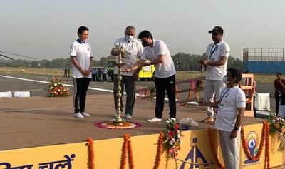 Jyotiraditya, VK Singh inaugurate mega yoga event 'Yog Prabha' in Delhi