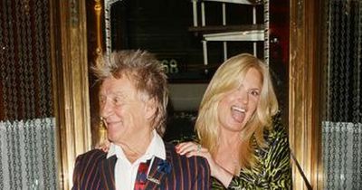 Penny Lancaster puts on leggy display on date night with husband Rod Stewart