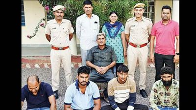 Rajasthan: 4 held, 1 detained in murder case, 10 live cartridges recovered