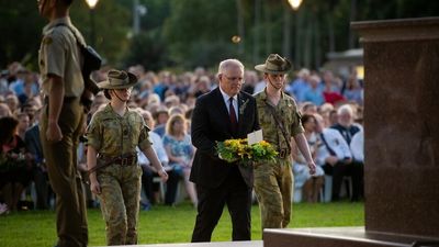 Anzac Day 2022 in Darwin sees Prime Minister Scott Morrison, deputy Labor leader Richard Marles, attend commemorations