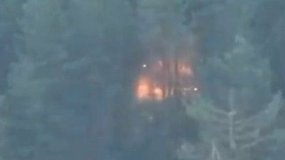 VIDEO: Ukrainian 30th Brigade Blows Up Hidden Russian Base In Forest