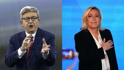 Le Pen, leftist Mélenchon eye June legislative polls to counter Macron