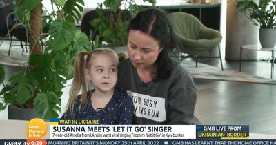 GMB fans speechless as girl, 7, escapes from Ukraine