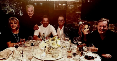 Eamonn Holmes and Ruth Langsford enjoy dinner with celeb pals at Amanda Holden's home