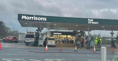 Buildings evacuated after thee-vehicle smash at Scots petrol pump sparks gas leak fears