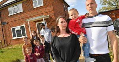 Fed-up family of nine living in "severe threat" in an overcrowded three-bed house