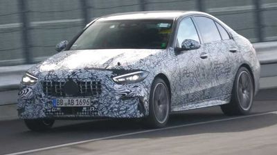 AMG C43 Replacement Spied With Two Of Its Cylinders Missing