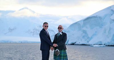 Welsh groom and partner make history by becoming first same sex marriage in Antarctica