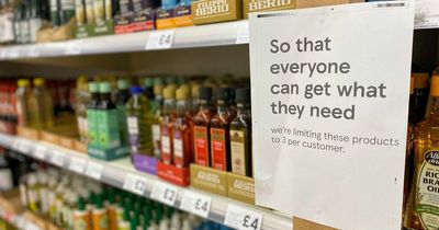 Shoppers vent over empty shelves after Tesco, Sainsbury's and more ration cooking oil