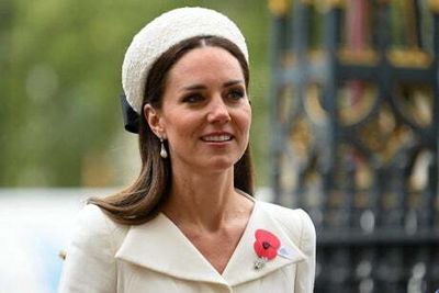 The Duchess of Cambridge wows in white Alexander McQueen to attend Anzac Day service at Westminster Abbey