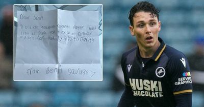 Millwall player reunited with kind young fan, 7, who gave £20 birthday money to charity