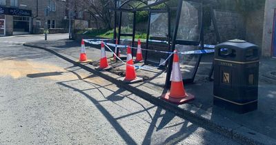 Driver smashes stolen car into Northumberland bus stop before fleeing scene