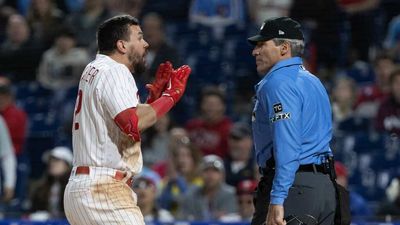 Schwarber Furious With Umpire After Called Third Strike