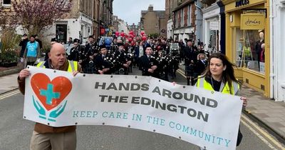 Hundreds gather in East Lothian town to protest closure of 100-year-old hospital