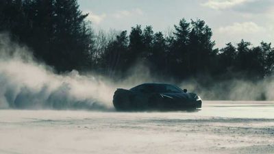 2024 Chevrolet Corvette Hybrid Shows Its AWD Traction In This Snow Teaser