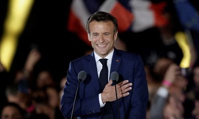 ‘Liberal democracy in action’: world leaders congratulate Macron on French election win