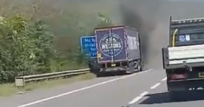 M5 lorry fire: Westons issue statement after cider truck 'explodes'