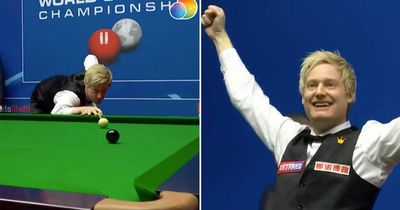 Neil Robertson sends Crucible crowd wild with his first-ever World Championship maximum