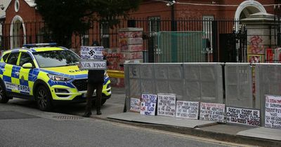 Russian Embassy begs for garda protection to stop protestors outside its gate