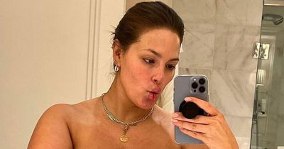 Ashley Graham proudly shows off stretch marks three months after giving birth to twins