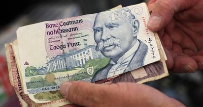 Irish people with old pounds lying around could earn a mint as millions still not changed to euros