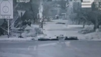 VIDEO: See You In Shell: Ukrainians Blitz Russian Troops From Armored Car