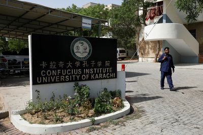 Female suicide bomber kills three Chinese teachers and Pakistani at Karachi university