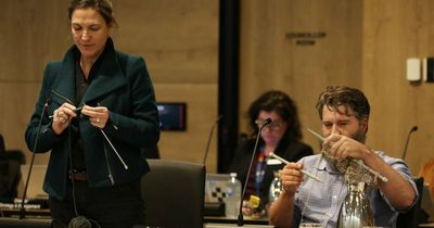 Newcastle Greens councillors 'stick to knitting'... literally