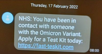 Falkirk cops re-issue warning over Covid test text scam