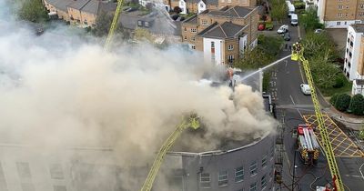 Deptford fire: 120 firefighters tackling huge blaze on roof of London flats