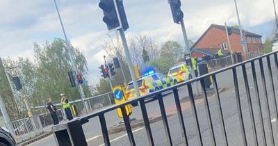 Young child rushed to hospital after being hit by car in Salford