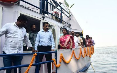 Roja re-launches ‘Bodhisiri” cruise boat in Krishna