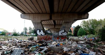 Flytippers leave wasteland in the centre of Cardiff carpeted in dumped fridges, bathrooms and filth