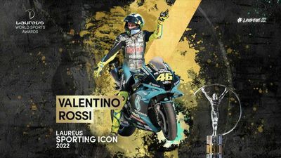 Valentino Rossi Named Sporting Icon Of The Year At 2022 Laureus Awards