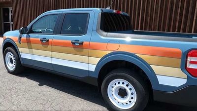 Ford Maverick Gets Groovy With A Custom 1970s-Inspired Retro Makover
