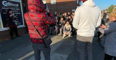 Rapper Aitch spotted filming music video in Manchester