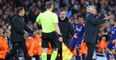 Pep Guardiola apologises to referee after yellow card during Man City vs Real Madrid game