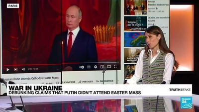 Debunking claims that Putin didn't attend Orthodox Easter Mass in Moscow