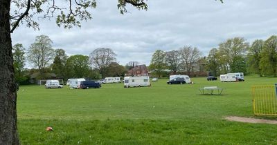 Statement issued as travellers pitch up at Nottingham park