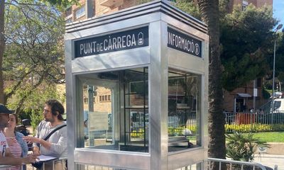 Barcelona phone booth library vandalised a day after opening