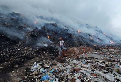 India too hot, says Modi, sending fire warning nationwide as Delhi landfill burns