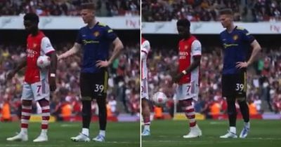 Bukayo Saka gives ice-cool response as Scott McTominay mind games backfire