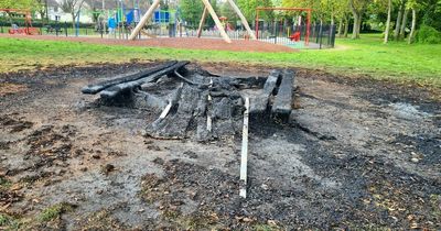 'Despicable' vandals set fire to Dublin park bench
