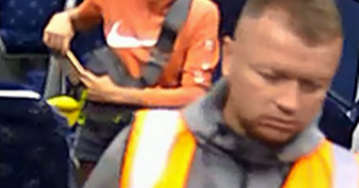 Edinburgh police release CCTV of man after girl seriously injured on train