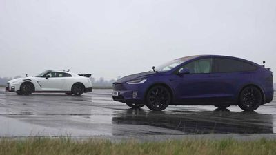 Tesla Model X Drag Races Nissan GT-R Nismo In Battle Of EV Versus ICE