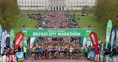 Route map for the Mash Direct Belfast City Marathon 2023