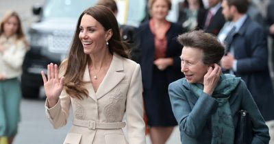 Kate Middleton steps out with Princess Anne for their first-ever joint royal engagement